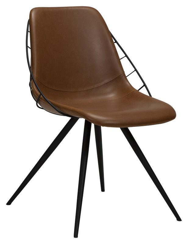 Sway Spisebordsstol, Vintage Lysebrunt PU - Unoliving.com