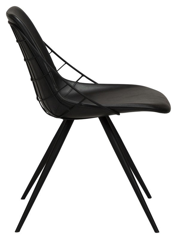 Sway Spisebordsstol, Vintage Sort PU - Unoliving.com