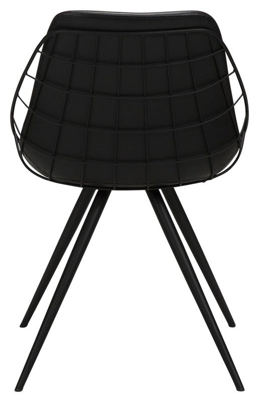 Sway Spisebordsstol, Vintage Sort PU - Unoliving.com
