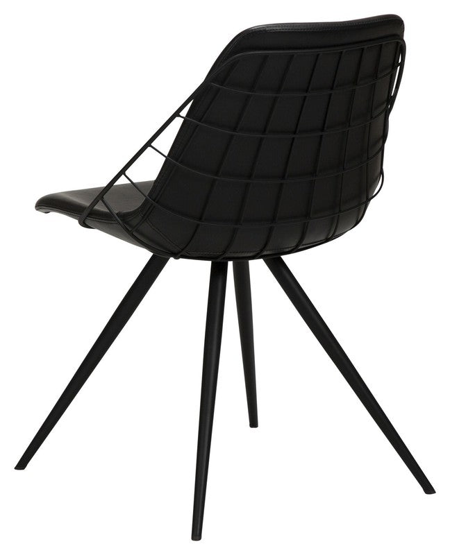Sway Spisebordsstol, Vintage Sort PU - Unoliving.com