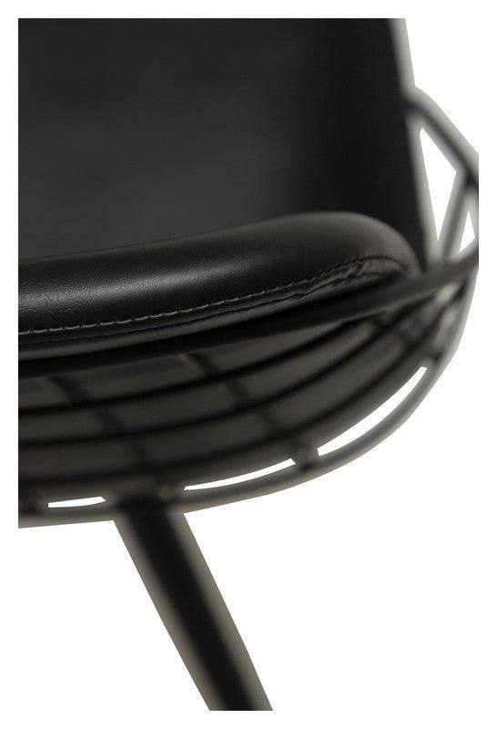 Sway Spisebordsstol, Vintage Sort PU - Unoliving.com