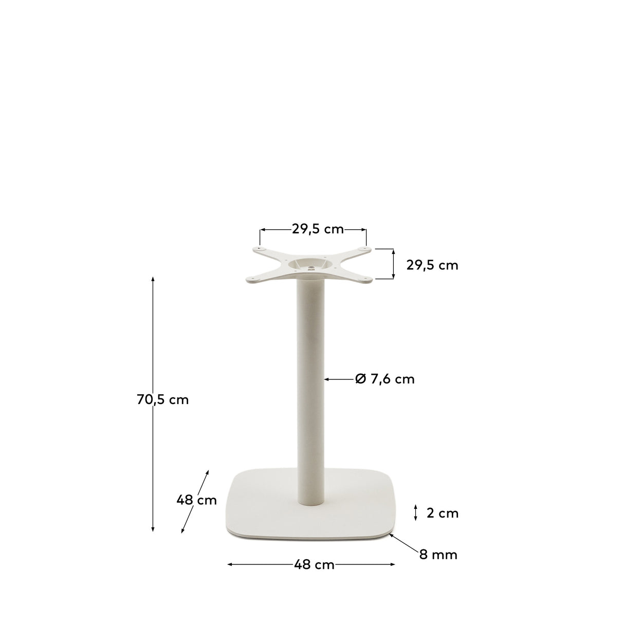 Dina Barbord 70 Cm, Hvid