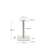 Dina Barbord 70 Cm, Hvid