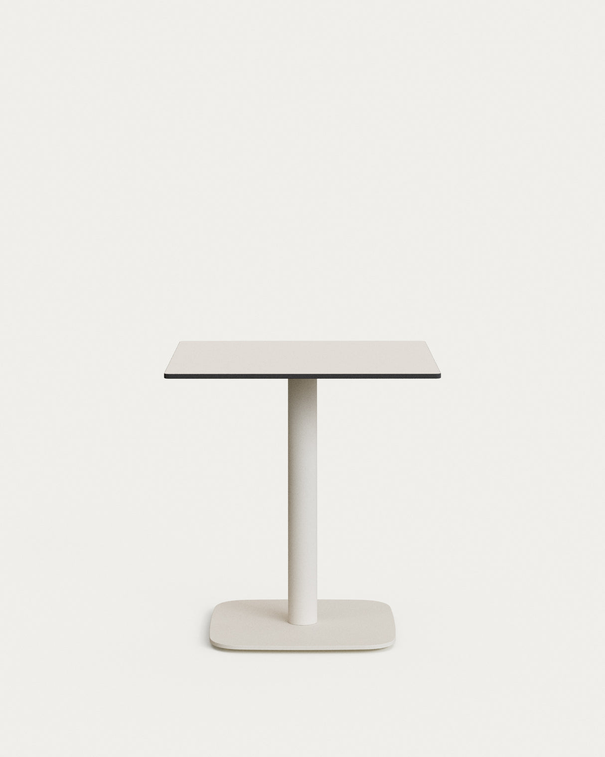 Dina Bord 68X68X73 Cm, Hvid/Hvid