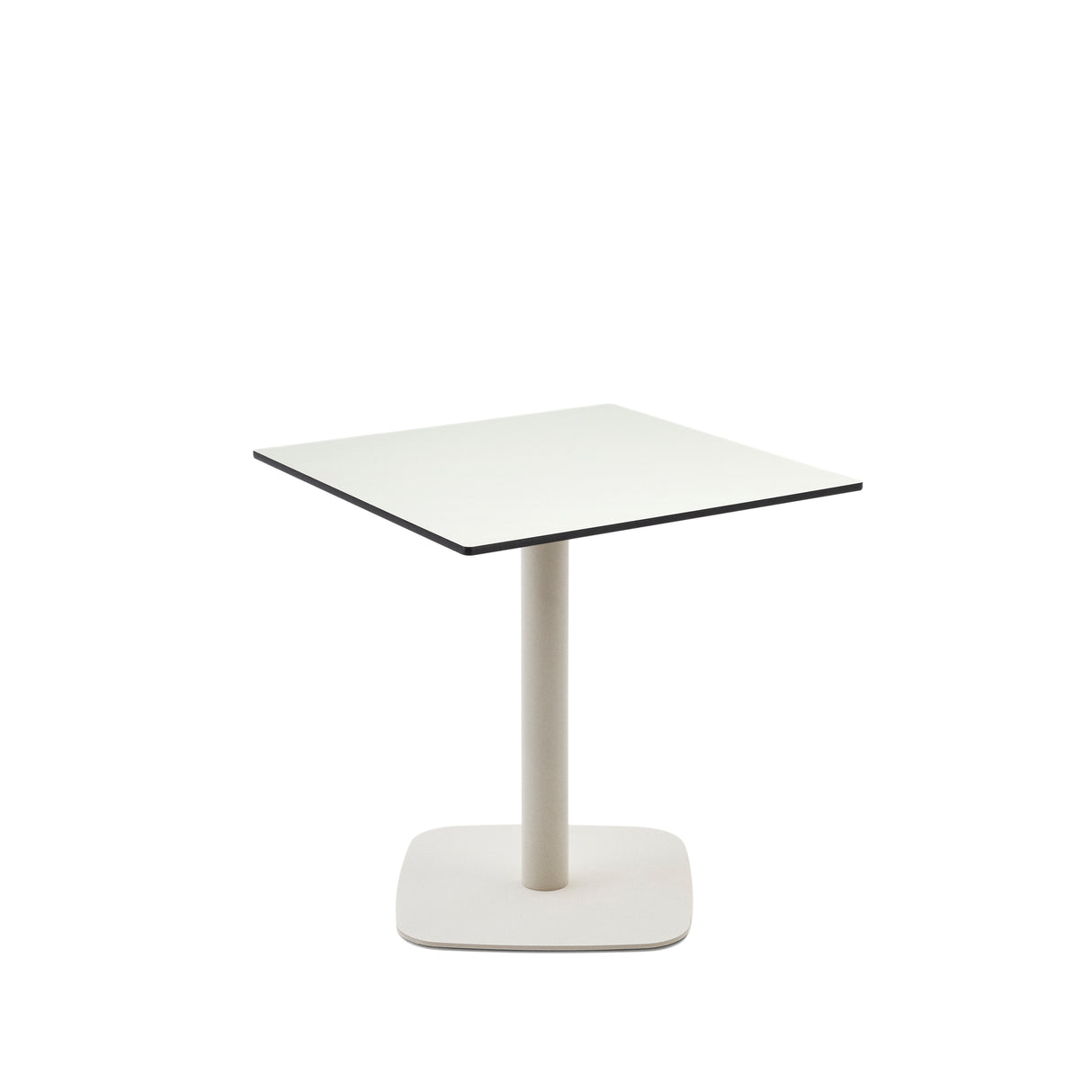 Dina Bord 68X68X73 Cm, Hvid/Hvid