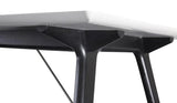 T7 Spisebord m. udtræk sort eg, 220cm