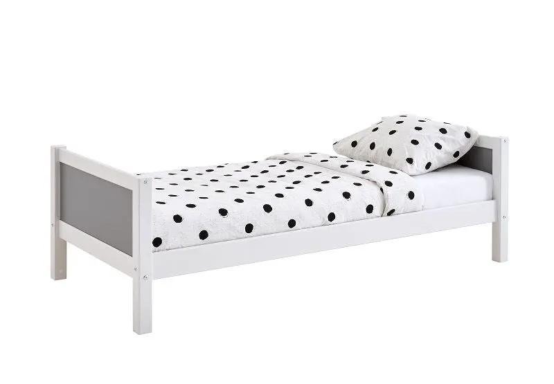 THUKA Nordic Color Børneseng 90x200, Hvid/grå - Unoliving.com