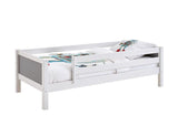THUKA Nordic Color Børneseng med sengehest 90x200, Hvid/Grå - Unoliving.com