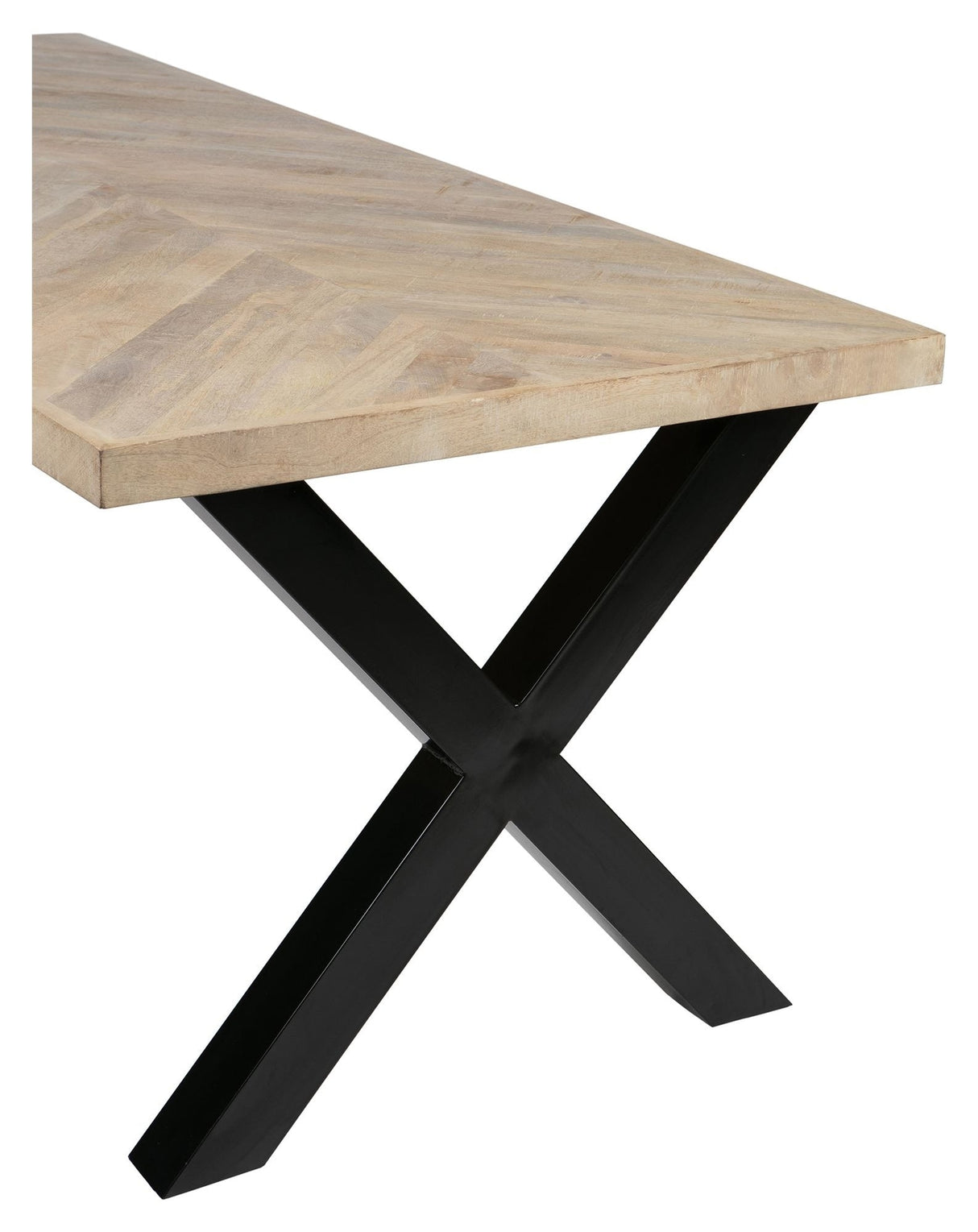 Tablo Bordplade Hvidvasket mangotræ, Sildeben, 90x180 - Unoliving.com