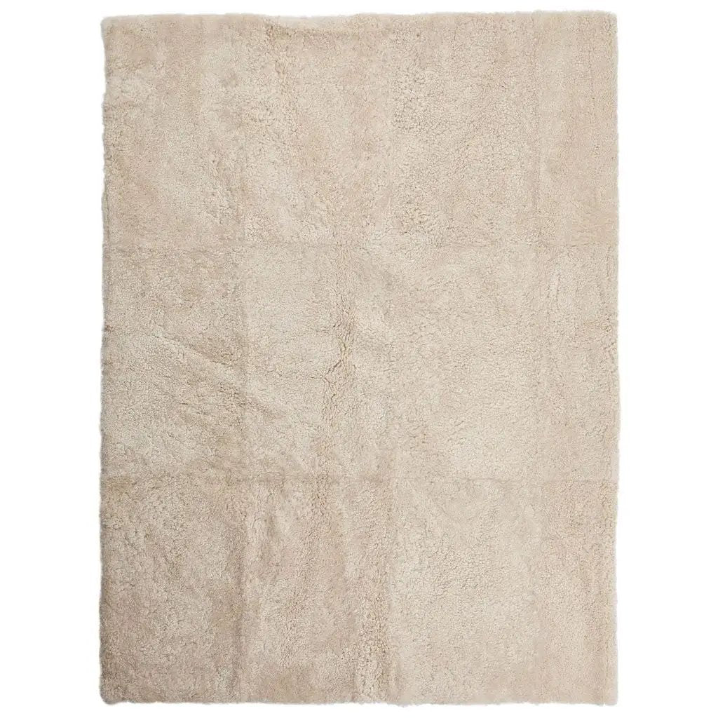 Tæppe af Premium NZ kort krøllet lammeskind, 200x300, Pearl