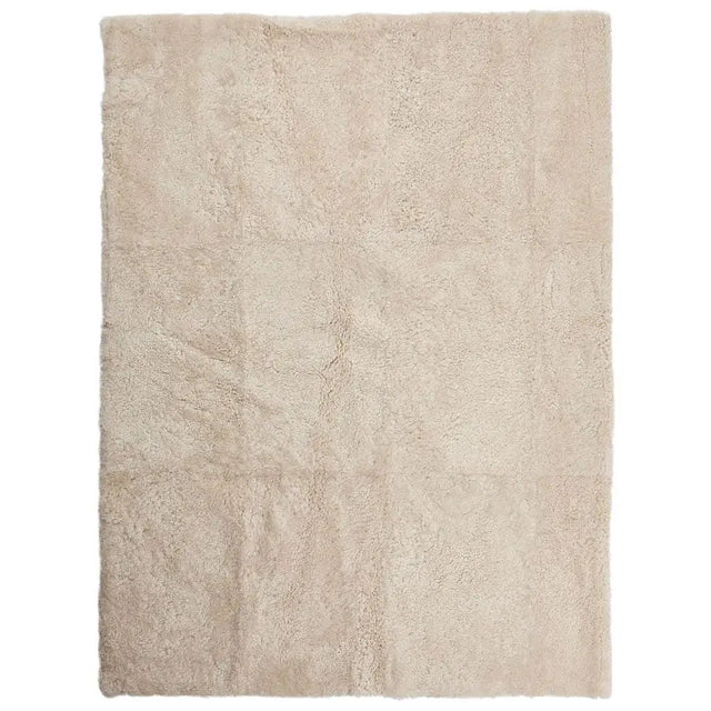 Tæppe af Premium NZ kort krøllet lammeskind, 200x300, Pearl