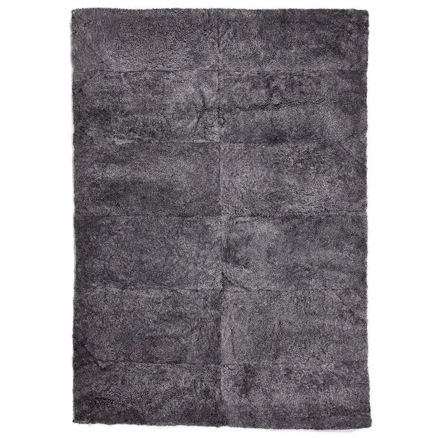 Tæppe af Premium NZ kort krøllet lammeskind, 250x350, Antracit