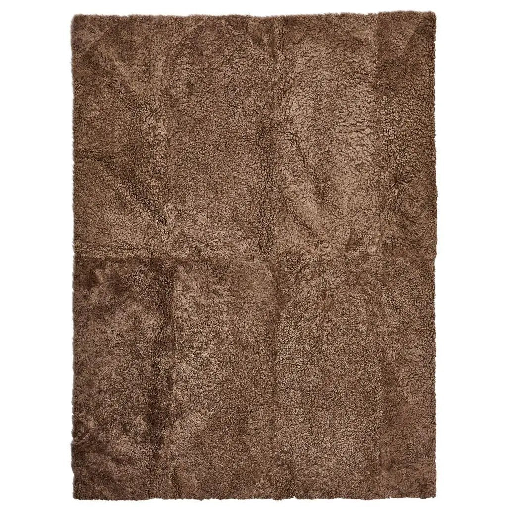 Tæppe af Premium NZ kort krøllet lammeskind, 250x350, Taupe