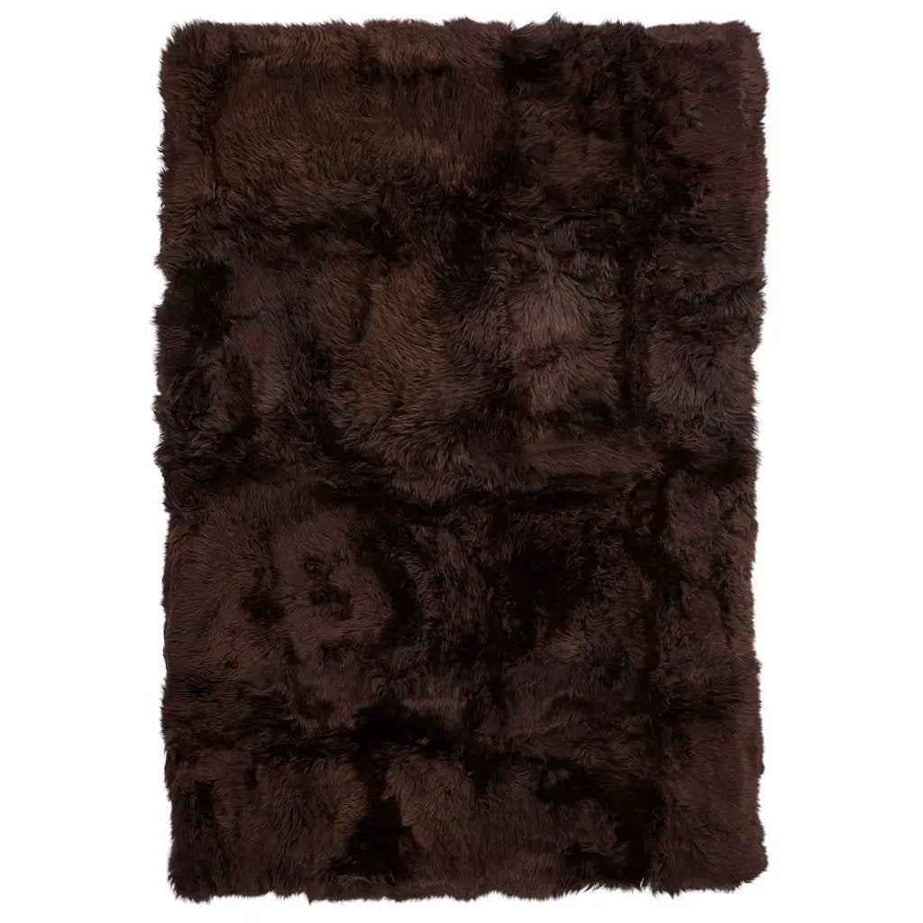 Tæppe af Premium NZ lammeskind, 170x240, Chocolate