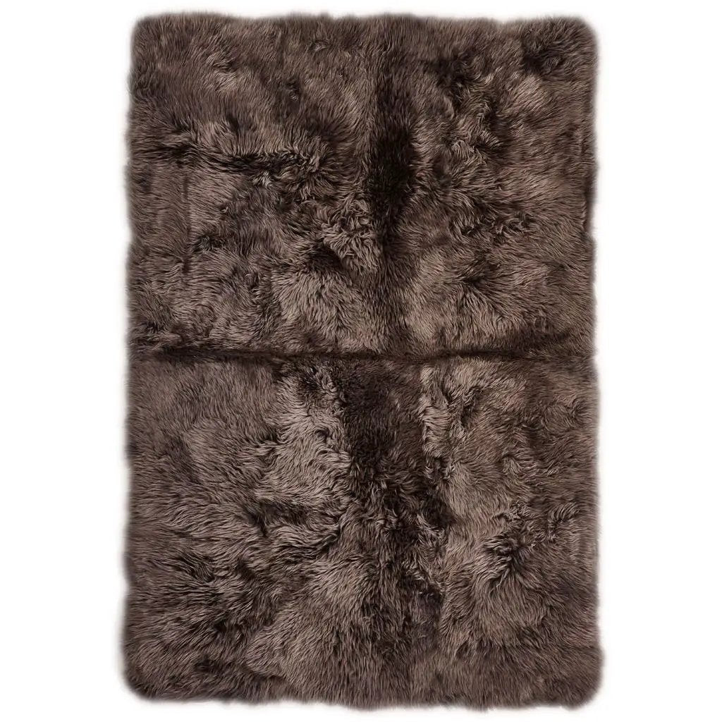 Tæppe af Premium NZ lammeskind, 170x240, Walnut