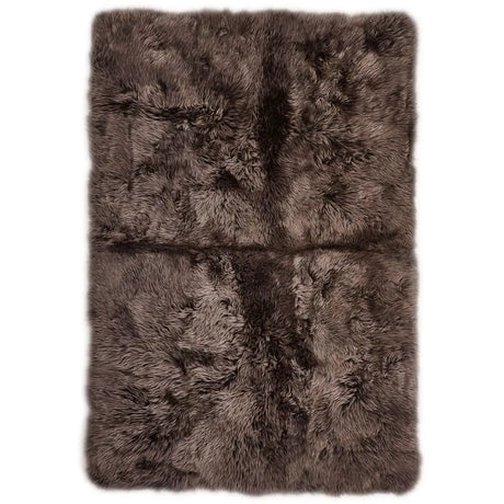 Tæppe af Premium NZ langhåret lammeskind, 250x350, Walnut