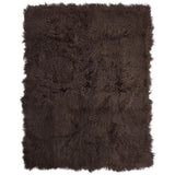 Tæppe af tibetansk lammeskind, 140x180 , Taupe