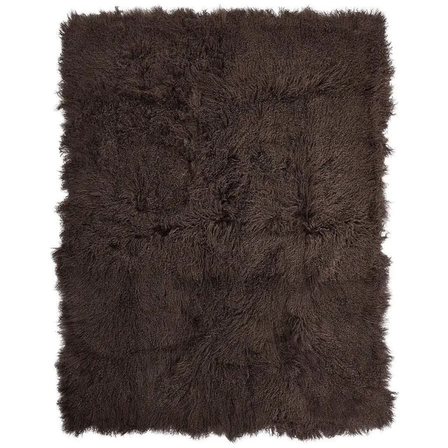 Tæppe af tibetansk lammeskind, 140x180 , Taupe