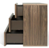 Temahome Aurora Kommode - Valnød m/3 skuffer