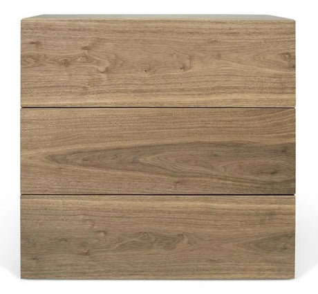 Temahome Aurora Kommode - Valnød m/3 skuffer