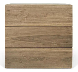 Temahome Aurora Kommode - Valnød m/3 skuffer