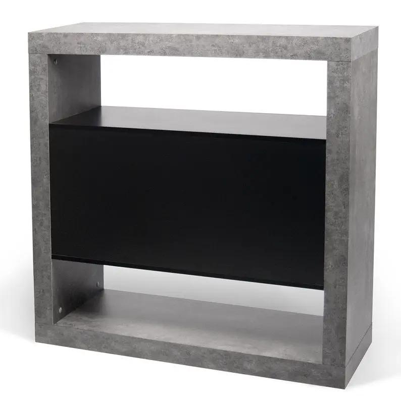 Temahome Detroit Højskænk - Grå beton-look B109