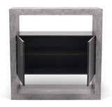 Temahome Detroit Højskænk - Grå beton-look B109