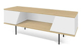 Temahome Dixie Tvbord - Egefinér/Mat Hvid