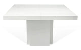 Temahome Dusk Spisebord - Hvid højglans 130x130