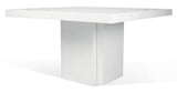 Temahome Dusk Spisebord - Hvid højglans 130x130