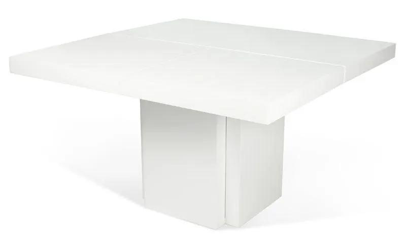 Temahome Dusk Spisebord - Hvid højglans 130x130