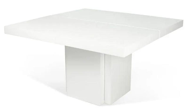 Temahome Dusk Spisebord - Hvid højglans 130x130