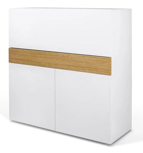 Temahome Focus Workstation - Hvid/Egefinér