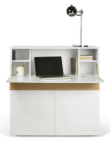 Temahome Focus Workstation - Hvid/Egefinér