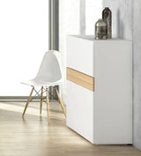 Temahome Focus Workstation - Hvid/Egefinér