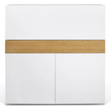 Temahome Focus Workstation - Hvid/Egefinér