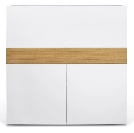Temahome Focus Workstation - Hvid/Egefinér