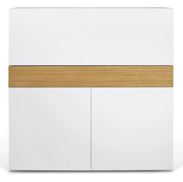 Temahome Focus Workstation - Hvid/Egefinér