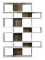 Temahome London Reol - Hvid/Valnød H:220