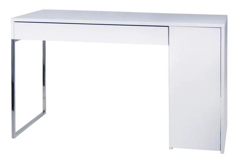 Temahome Prado Skrivebord - Hvid m/krom ben