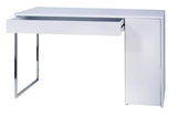 Temahome Prado Skrivebord - Hvid m/krom ben
