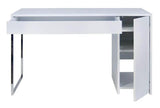 Temahome Prado Skrivebord - Hvid m/krom ben