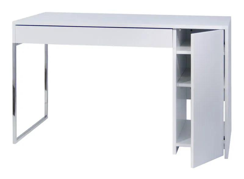 Temahome Prado Skrivebord - Hvid m/krom ben