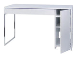 Temahome Prado Skrivebord - Hvid m/krom ben
