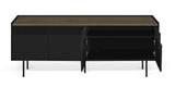 Temahome Radio Tvbord - Valnøddefinér/Sort