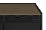 Temahome Radio Tvbord - Valnøddefinér/Sort