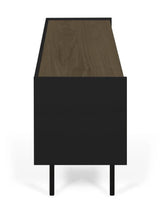 Temahome Radio Tvbord - Valnøddefinér/Sort