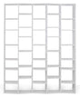 Temahome Valsa Reol - Hvid 35 rum B:182 - Unoliving.com