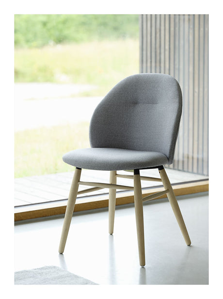 Teno Spisebordsstol m. armlæn, Lysegrå