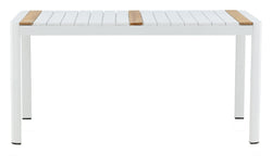 Togo Havebord - Hvid/Teak - Unoliving.com